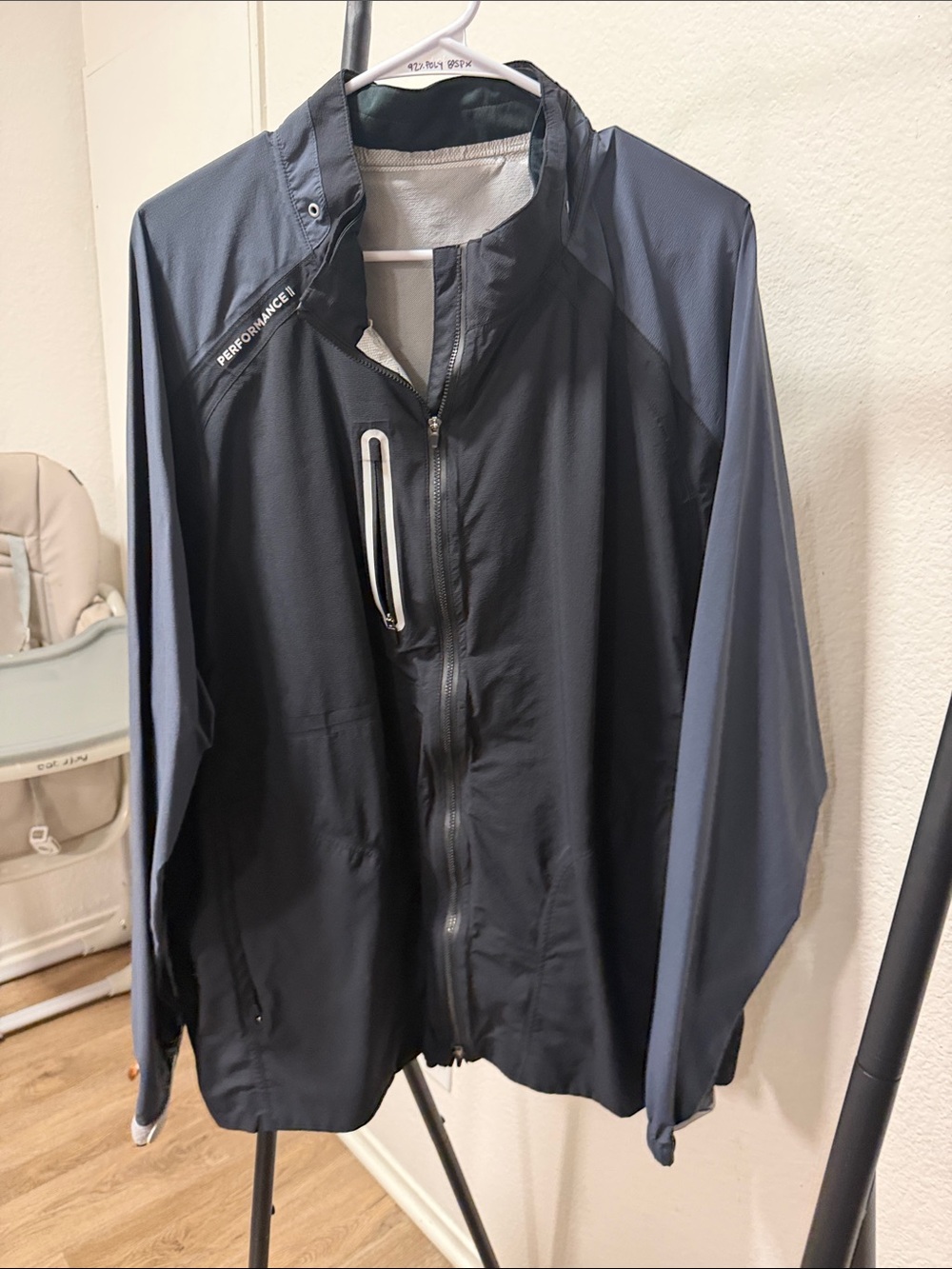 Men's Black and Gray Lightweight Jacket